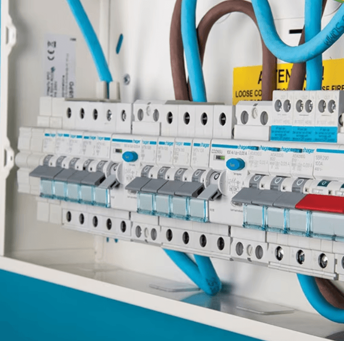 Hager consumer unit - electrical fusebox
